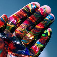 Multicolored Hand